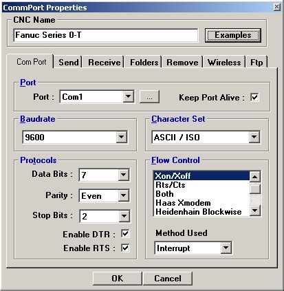 rs232 cnc file transfer